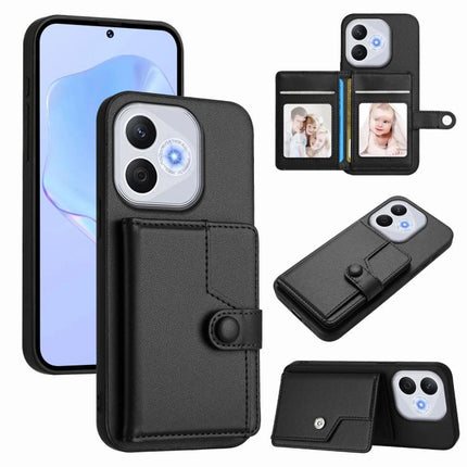 Button Card Bag RFID Anti-theft Phone Case, For Honor 400 Lite Global / X70i, For Honor X8c 4G, For Honor X60 Pro / X9c / Magic7 Lite, For Honor X60 / X9c Smart