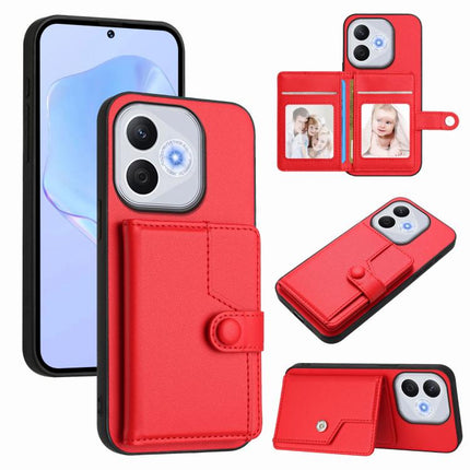 Button Card Bag RFID Anti-theft Phone Case, For Honor 400 Lite Global / X70i, For Honor X8c 4G, For Honor X60 Pro / X9c / Magic7 Lite, For Honor X60 / X9c Smart