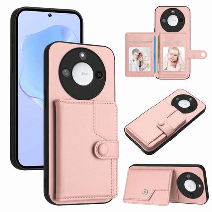 Button Card Bag RFID Anti-theft Phone Case, For Honor 400 Lite Global / X70i, For Honor X8c 4G, For Honor X60 Pro / X9c / Magic7 Lite, For Honor X60 / X9c Smart