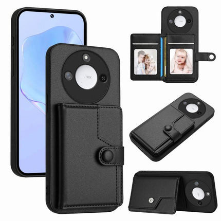 Button Card Bag RFID Anti-theft Phone Case, For Honor 400 Lite Global / X70i, For Honor X8c 4G, For Honor X60 Pro / X9c / Magic7 Lite, For Honor X60 / X9c Smart