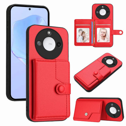 Button Card Bag RFID Anti-theft Phone Case, For Honor 400 Lite Global / X70i, For Honor X8c 4G, For Honor X60 Pro / X9c / Magic7 Lite, For Honor X60 / X9c Smart
