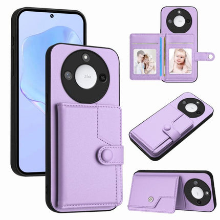 Button Card Bag RFID Anti-theft Phone Case, For Honor 400 Lite Global / X70i, For Honor X8c 4G, For Honor X60 Pro / X9c / Magic7 Lite, For Honor X60 / X9c Smart