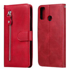 Fashion Calf Texture Zipper Horizontal Flip Leather Case with Stand & Card Slots & Wallet Function, For Huawei Honor 9X Lite