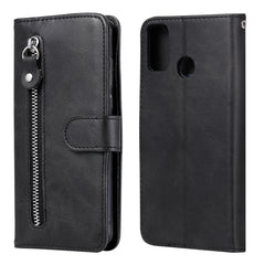 Fashion Calf Texture Zipper Horizontal Flip Leather Case with Stand & Card Slots & Wallet Function, For Huawei Honor 9X Lite