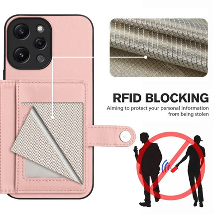 Button Card Bag RFID Anti-theft Phone Case, For Redmi 12 4G Global, For Redmi Note 12 Turbo, For Redmi K60 / K60 Pro, For Redmi Note 12S 4G Global