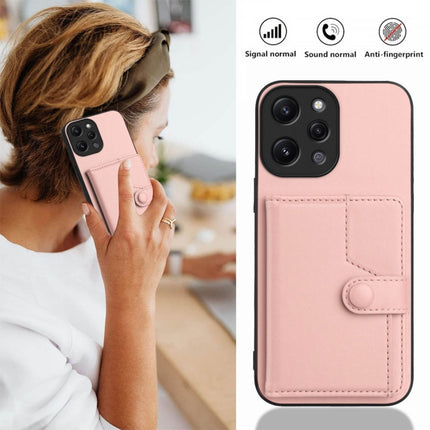 Button Card Bag RFID Anti-theft Phone Case, For Redmi 12 4G Global, For Redmi Note 12 Turbo, For Redmi K60 / K60 Pro, For Redmi Note 12S 4G Global