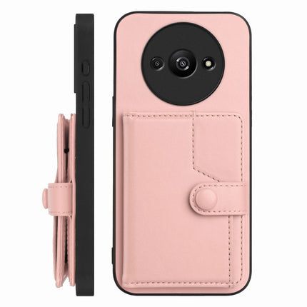 Button Card Bag RFID Anti-theft Phone Case, For Redmi A3 4G Global, For Redmi Note 13 Pro 4G Global, For Redmi Note 13 4G Global, For Redmi 13C 5G / 13R