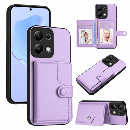 Button Card Bag RFID Anti-theft Phone Case, For Redmi A3 4G Global, For Redmi Note 13 Pro 4G Global, For Redmi Note 13 4G Global, For Redmi 13C 5G / 13R