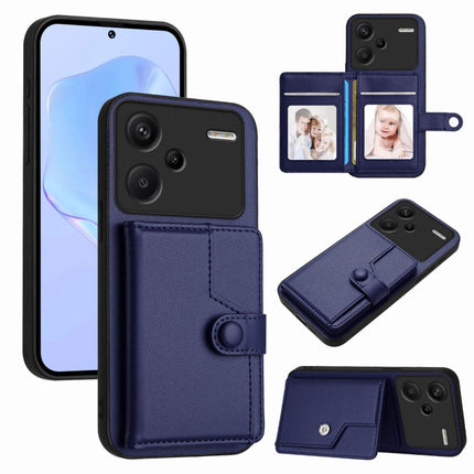 Button Card Bag RFID Anti-theft Phone Case, For Redmi Note 13 Pro 5G, For Redmi 13C 4G Global, For Redmi Note 13 5G, For Redmi Note 13 Pro+