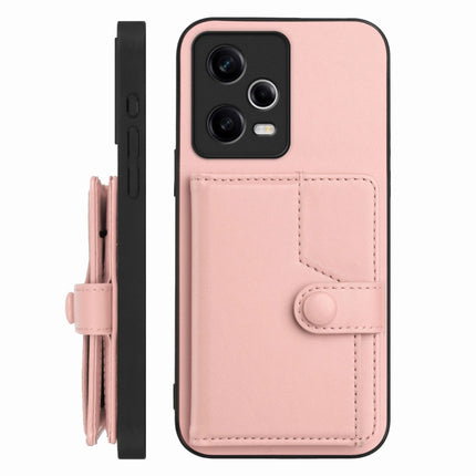Button Card Bag RFID Anti-theft Phone Case, For Redmi Note 12 5G Global, For Redmi 12C / 11A, For Redmi 10C