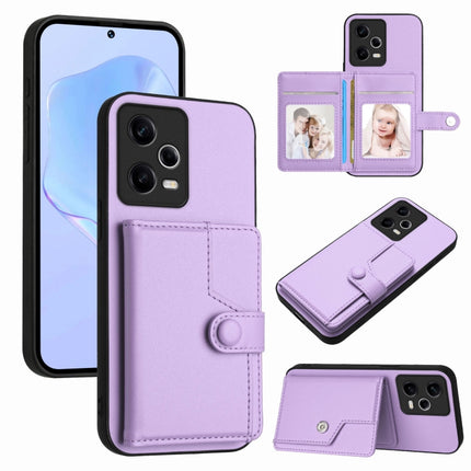 Button Card Bag RFID Anti-theft Phone Case, For Redmi Note 12 4G Global, For Redmi Note 12 Pro+ Global, For Redmi Note 12 Pro 5G Global, For Redmi Note 12 Pro Speed