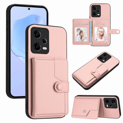 Button Card Bag RFID Anti-theft Phone Case, For Redmi Note 12 4G Global, For Redmi Note 12 Pro+ Global, For Redmi Note 12 Pro 5G Global, For Redmi Note 12 Pro Speed
