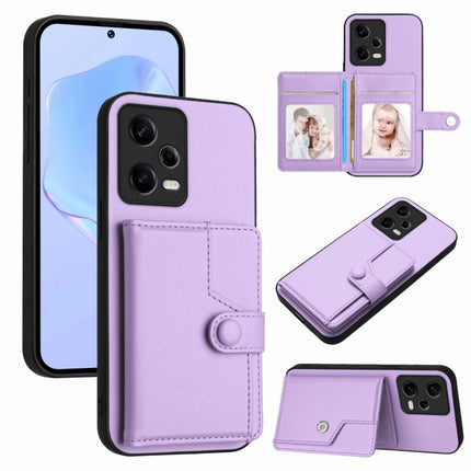 Button Card Bag RFID Anti-theft Phone Case, For Redmi Note 12 4G Global, For Redmi Note 12 Pro+ Global, For Redmi Note 12 Pro 5G Global, For Redmi Note 12 Pro Speed
