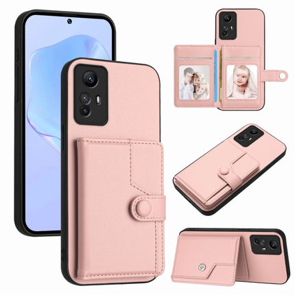 Button Card Bag RFID Anti-theft Phone Case, For Redmi 12 4G Global, For Redmi Note 12 Turbo, For Redmi K60 / K60 Pro, For Redmi Note 12S 4G Global