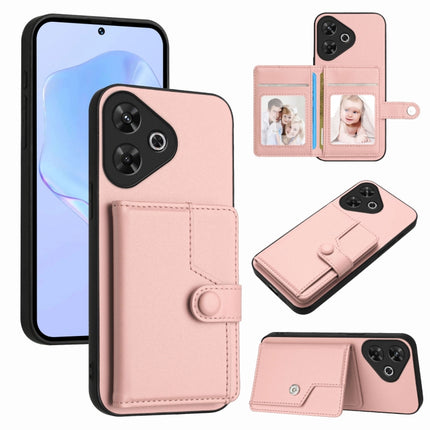 Button Card Bag RFID Anti-theft Phone Case, For Redmi Turbo 4 Pro / Xiaomi Poco F7, For Redmi A5 4G 171.7mm / Xiaomi Poco C71, For Redmi Note 13R / 13 4G, For Redmi Turbo 3