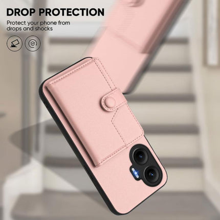 Button Card Bag RFID Anti-theft Phone Case, For Redmi Turbo 4 Pro / Xiaomi Poco F7, For Redmi A5 4G 171.7mm / Xiaomi Poco C71, For Redmi Note 13R / 13 4G, For Redmi Turbo 3