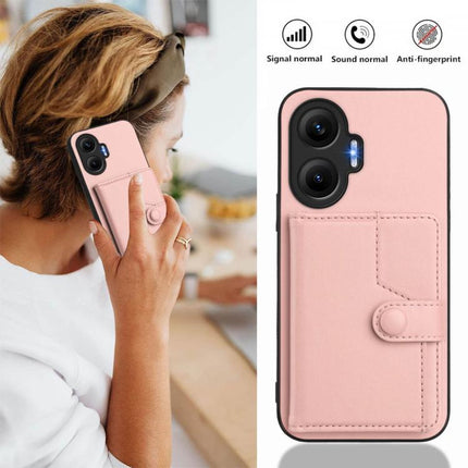 Button Card Bag RFID Anti-theft Phone Case, For Redmi Turbo 4 Pro / Xiaomi Poco F7, For Redmi A5 4G 171.7mm / Xiaomi Poco C71, For Redmi Note 13R / 13 4G, For Redmi Turbo 3