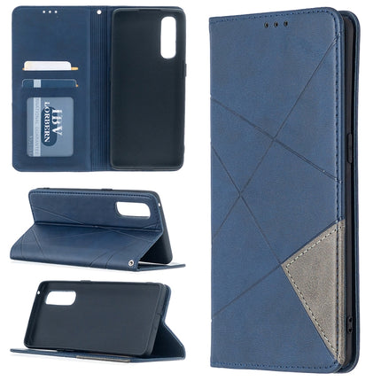 Rhombus Texture Horizontal Flip Magnetic Leather Case with Holder & Card Slots, For OPPO Find X2 Pro, For OPPO Reno4 5G, For OPPO Find X2 Neo / Reno 3 Pro