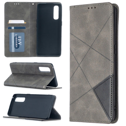 Rhombus Texture Horizontal Flip Magnetic Leather Case with Holder & Card Slots, For OPPO Find X2 Pro, For OPPO Reno4 5G, For OPPO Find X2 Neo / Reno 3 Pro