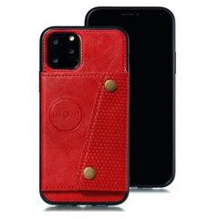 Leather Protective Case with Holder & Card Slots, For iPhone 12 mini, For iPhone 12 / 12 Pro, For iPhone 12 Pro Max