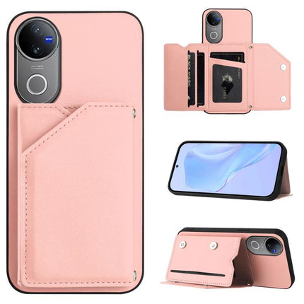 Skin Feel Four Card Slots Phone Case with Wrist Strap, For vivo X200s, For vivo Y29 4G / T4x / Y300t, For vivo V50 / V50e, For vivo X200 Ultra