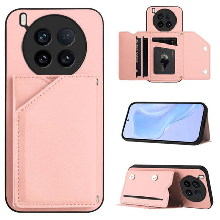 Skin Feel Four Card Slots Phone Case with Wrist Strap, For vivo X200s, For vivo Y29 4G / T4x / Y300t, For vivo V50 / V50e, For vivo X200 Ultra