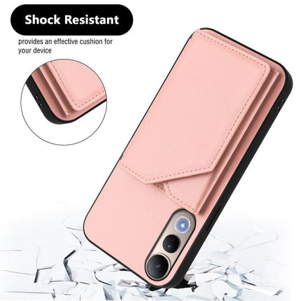 Skin Feel Four Card Slots Phone Case with Wrist Strap, For vivo V50 Lite 4G, For vivo Y39 5G / Y300i, For vivo Y200
