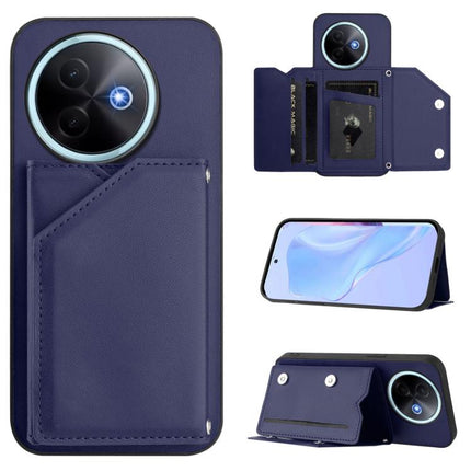 Skin Feel Four Card Slots Phone Case with Wrist Strap, For vivo V50 Lite 4G, For vivo Y39 5G / Y300i, For vivo Y200