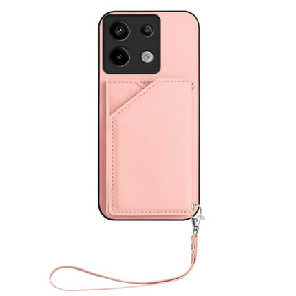 Skin Feel Four Card Slots Phone Case with Wrist Strap, For Xiaomi Poco X6, For Xiaomi Poco C65, For Xiaomi Poco F5 5G, For Xiaomi Poco F5 Pro 5G