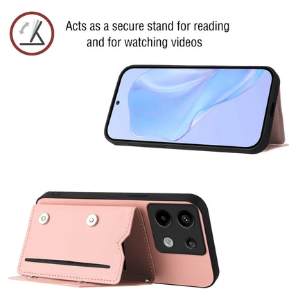 Skin Feel Four Card Slots Phone Case with Wrist Strap, For Xiaomi Poco X6, For Xiaomi Poco C65, For Xiaomi Poco F5 5G, For Xiaomi Poco F5 Pro 5G