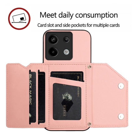 Skin Feel Four Card Slots Phone Case with Wrist Strap, For Xiaomi Poco X6, For Xiaomi Poco C65, For Xiaomi Poco F5 5G, For Xiaomi Poco F5 Pro 5G