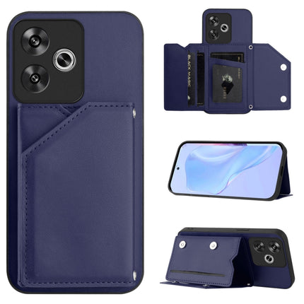 Skin Feel Four Card Slots Phone Case with Wrist Strap, For Xiaomi 15 Ultra, For Xiaomi Poco X7 Pro, For Xiaomi Poco F6, For Xiaomi Civi 4 Pro