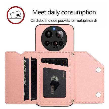 Skin Feel Four Card Slots Phone Case with Wrist Strap, For Xiaomi 15 Ultra, For Xiaomi Poco X7 Pro, For Xiaomi Poco F6, For Xiaomi Civi 4 Pro