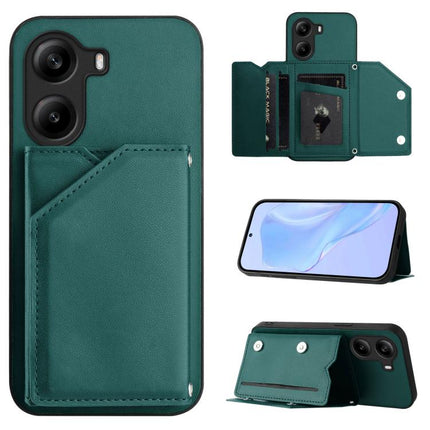 Skin Feel Four Card Slots Phone Case with Wrist Strap, For Xiaomi 15 Ultra, For Xiaomi Poco X7 Pro, For Xiaomi Poco F6, For Xiaomi Civi 4 Pro