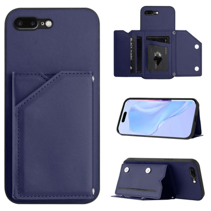 Skin Feel Four Card Slots Phone Case with Wrist Strap