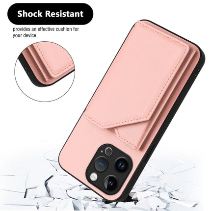 Skin Feel Four Card Slots Phone Case with Wrist Strap, For iPhone 15 Pro Max, For iPhone 15 Pro, For iPhone 15 Plus, For iPhone 15