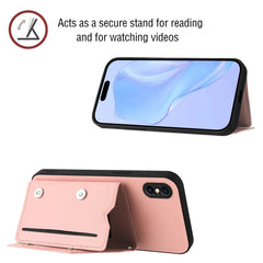 Skin Feel Four Card Slots Phone Case with Wrist Strap