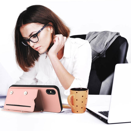 Skin Feel Four Card Slots Phone Case with Wrist Strap