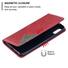 Rhombus Texture Horizontal Flip Magnetic Leather Case with Holder & Card Slots, For Xiaomi Redmi 9A, For Xiaomi Redmi 9C, For iPhone 12 mini, For iPhone 12 / 12 Pro, For iPhone 12 Pro Max