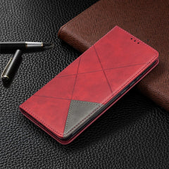 Rhombus Texture Horizontal Flip Magnetic Leather Case with Holder & Card Slots, For Xiaomi Redmi 9A, For Xiaomi Redmi 9C, For iPhone 12 mini, For iPhone 12 / 12 Pro, For iPhone 12 Pro Max