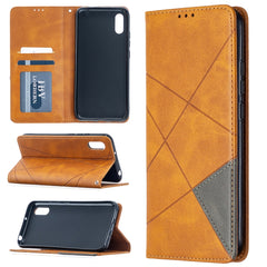 Rhombus Texture Horizontal Flip Magnetic Leather Case with Holder & Card Slots, For Xiaomi Redmi 9A, For Xiaomi Redmi 9C, For iPhone 12 mini, For iPhone 12 / 12 Pro