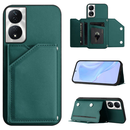 Skin Feel Four Card Slots Phone Case with Wrist Strap, For Honor X8b Global, For Honor X9b / Magic6 Lite, For Honor X7b / Play 8T, For Honor X6A Global