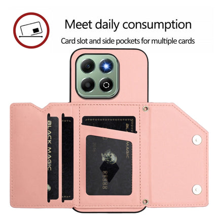 Skin Feel Four Card Slots Phone Case with Wrist Strap, For Honor X6b, For Honor 200, For Honor 200 Pro, For Honor 200 Lite 5G