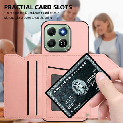 Skin Feel Four Card Slots Phone Case with Wrist Strap, For Honor X6b, For Honor 200, For Honor 200 Pro, For Honor 200 Lite 5G