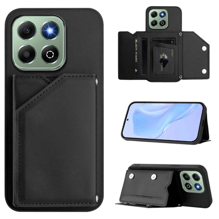 Skin Feel Four Card Slots Phone Case with Wrist Strap, For Honor X6b, For Honor 200, For Honor 200 Pro, For Honor 200 Lite 5G
