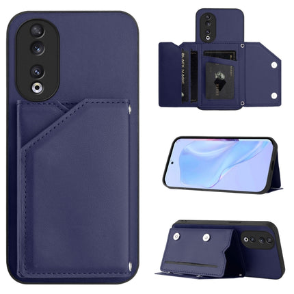 Skin Feel Four Card Slots Phone Case with Wrist Strap, For Honor X50i / 90 Lite, For Honor 90, For Honor X7A / Play7T, For Honor X8A