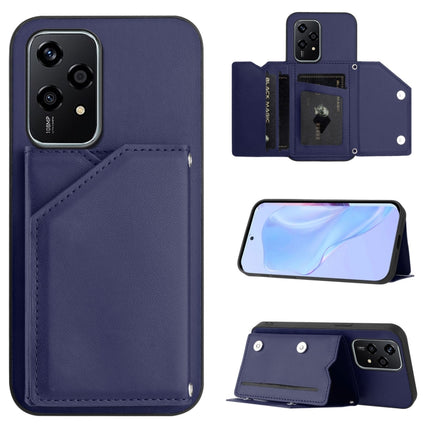 Skin Feel Four Card Slots Phone Case with Wrist Strap, For Honor X6b, For Honor 200, For Honor 200 Pro, For Honor 200 Lite 5G