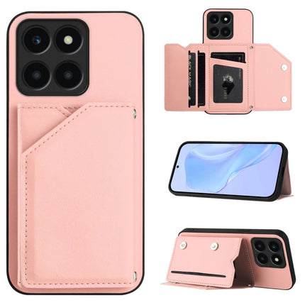 Skin Feel Four Card Slots Phone Case with Wrist Strap, For Honor X8b Global, For Honor X9b / Magic6 Lite, For Honor X7b / Play 8T, For Honor X6A Global