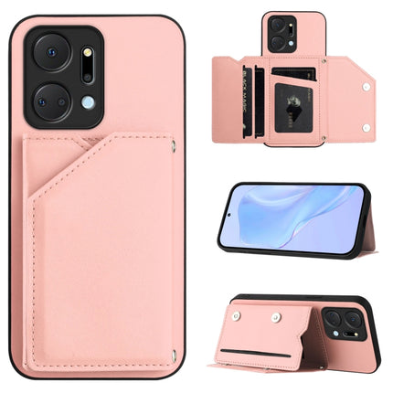 Skin Feel Four Card Slots Phone Case with Wrist Strap, For Honor X50i / 90 Lite, For Honor 90, For Honor X7A / Play7T, For Honor X8A