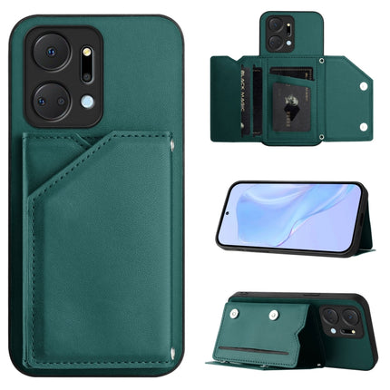 Skin Feel Four Card Slots Phone Case with Wrist Strap, For Honor X50i / 90 Lite, For Honor 90, For Honor X7A / Play7T, For Honor X8A